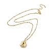 Initial Letter Brass Pendant Necklaces NJEW-A015-21G-D-2