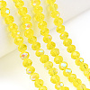 Electroplate Glass Beads Strands EGLA-A034-T2mm-L28-4