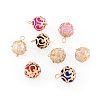 Craftdady 32Pcs 8 Colors ABS Plastic Imitation Pearl Charms KK-CD0001-23-3