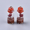 Glass Bottle Pendant Decorations GLAA-S181-12F-4