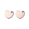 201 Stainless Steel Charms STAS-H191-01B-RG-1
