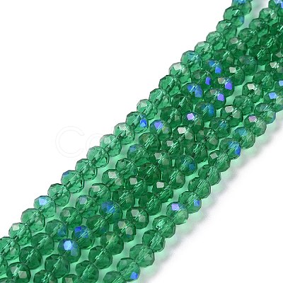 Electroplate Glass Beads Strands EGLA-A034-T6mm-L12-1