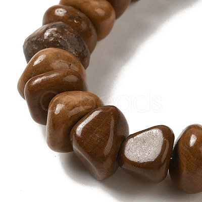 Natural Wood Lace Stone Beads Strands G-B078-G01-01-1