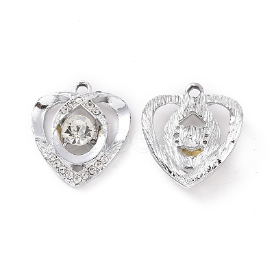 Alloy Crystal Rhinestone Pendants ALRI-H004-09P-1