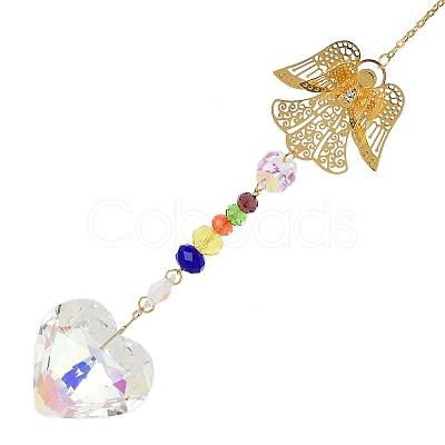 Hollow Alloy Hanging Ornaments HJEW-Q012-05E-1