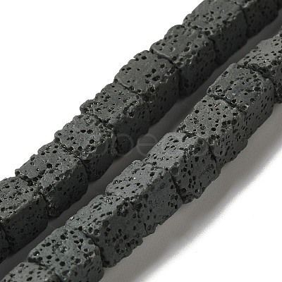 Dyed & Natural Lava Rock Beads Strands G-L435-01-8mm-23-1