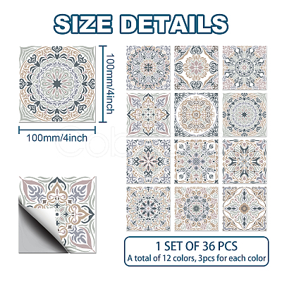 Waterproof PVC Tile Stickers DIY-WH0454-003-1