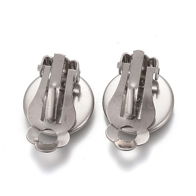 Tarnish Resistant 304 Stainless Steel Clip-on Earring Setting STAS-P249-23E-P-1