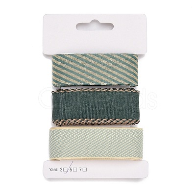 9 Yards 3 Styles Polyester Ribbon SRIB-A014-D01-1