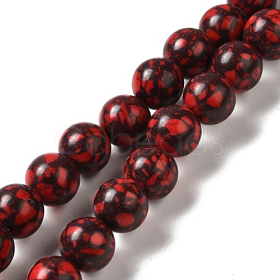 Synthetic Gemstone Dyed Beads Strands G-P507-03B-08-1