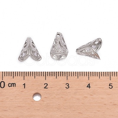 Non-Tarnish Apetalous 316 Surgical Stainless Steel Cone Bead Caps X-STAS-M257-02-1