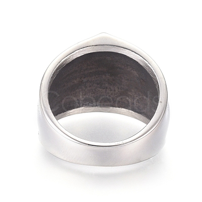 304 Stainless Steel Signet Band Rings for Men RJEW-D073-29-AS-1