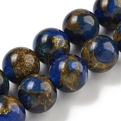 Synthetic Gold Clinquant Stone Beads Strands G-P549-A01-02A-1