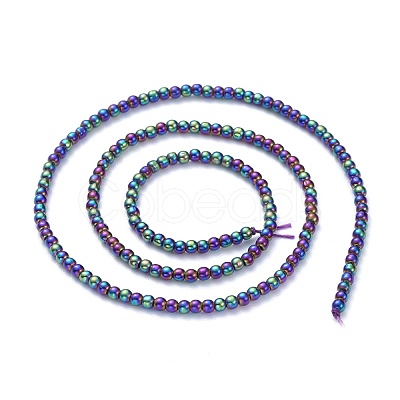 Electroplate Glass Beads Strands EGLA-K014-A-FP10-1