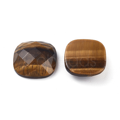 Natural Tiger Eye Cabochons G-G835-B01-04-1