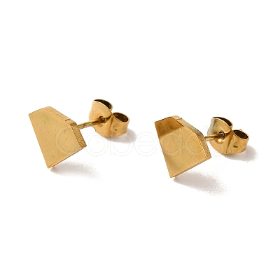 PVD Vacuum Plating 304 Stainless Steel Stud Earrings EJEW-Z040-04G-1