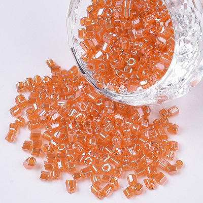 8/0 Two Cut Glass Seed Beads SEED-S033-15A-06-1