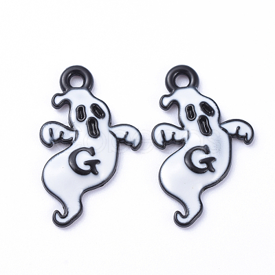 Alloy Enamel Pendants X-ENAM-D040-B06-1