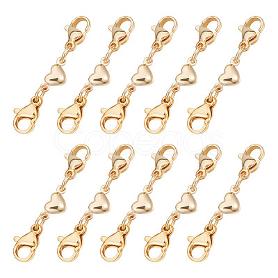 10Pcs 304 Stainless Steel Lobster Claw Clasps FIND-AB00054-1