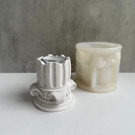 Silicone Roman Pillar Candle Holder Molds DIY-A040-02-1