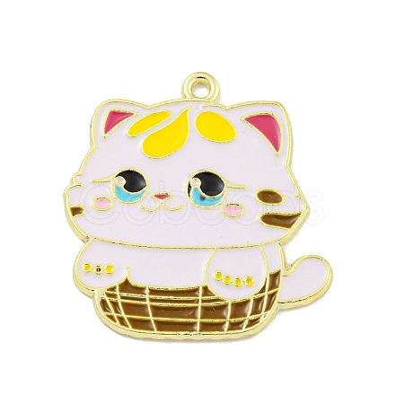 Cartoon Alloy Enamel Pendants ENAM-Z015-04G-02-1