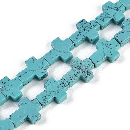 Synthetic Turquoise Beads Strands G-I369-A09-02-1