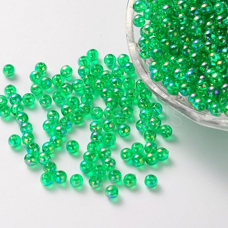 Eco-Friendly Transparent Acrylic Beads PL735-8-1