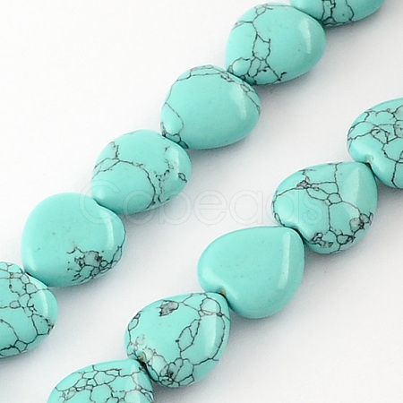 Synthetic Turquoise Bead Strands G-R190-20mm-01-1