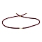 Nylon Cords Necklace Making, with Golden Brass Findings, Long-Lasting Plated, Dark Red, 22~22.8 inch(56~58cm), Hole: 1.7mm