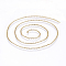 Ion Plating(IP) 304 Stainless Steel Cable Chains, Soldered, Flat Oval, Golden, 2x1.5x0.4mm