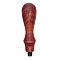 Beech Wood Handle, For Wax Seal Stamp Making, Saddle Brown, 80x22mm, Hole: 4mm