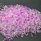 AB Color Plated 3D Nail Art Glass Mini Ball Beads, Tiny Caviar Nail Beads, DIY Nails Art Round Decorations, Medium Orchid, 0.4~3mm, 720~1000pcs/bag