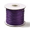 Korean Waxed Polyester Cord, Purple, 1mm, about 85yards/roll