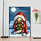 Christmas DIY Diamond Painting Kits, with Resin Rhinestones, Diamond Sticky Pen, Tray Plate and Glue Clay, Gnome, 400x300mm