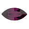 Preciosa&reg MAXIMA Crystal Fancy Stones, Czech Crystal, 435 14 615 Navette(Horse Eye), Dura Foiling, 20050 Amethyst, 15x7mm