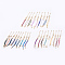 Braided Cotton Cord Bracelet Making, with Brass Lobster Claw Clasps and Extender Chains, with Rhinestone, Golden, Mixed Color, 5-3/8 inch~5-1/2 inch(13.5~14cm), 3mm, Hole: 2mm