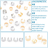 DICOSMETIC 80Pcs 8 Style 304 Stainless Steel Ear Cuff Findings STAS-DC0009-59-4