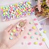 HOBBIESAY 200Pcs Opaque Acrylic Beads Connector Charms FIND-HY0001-30-3