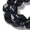 Natural Obsidian Beads Strands G-C182-24-01-4
