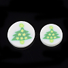 Christmas Theme Handmade Polymer Clay Cabochons CLAY-S091-011F-2