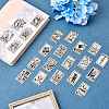 22Pcs Stainless Steel Pendant Tarot Jewelry Cutting Pendant DIY Necklace Accessories JX559A-5