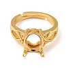 Adjustable Brass Finger Ring Components KK-WH0063-11G-2