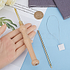 Wood Handle Brass Punch Embroidery Needle Pen & Easy Automatic Threader Set DIY-WH0453-88B-3