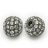 Brass Cubic Zirconia Beads ZIRC-F001-31B-1