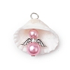 Natural Shell Pendants PALLOY-JF02646-2