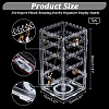 360 Degree Plastic Rotating Jewelry Organizer Display Stands EDIS-WH0022-11A-2