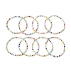 Glass Beads Beaded Stretch Bracelets BJEW-JB10957-4