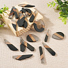 20Pcs 10 Styles Resin & Walnut Wood Pendants RESI-TA0001-62-13