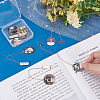 PandaHall Elite 8Pcs 8 Style Alloy Enamel Astronaut Bookmark AJEW-PH0004-34-3