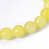 Natural Lemon Jade Round Bead Strands X-G-E334-6mm-07-2